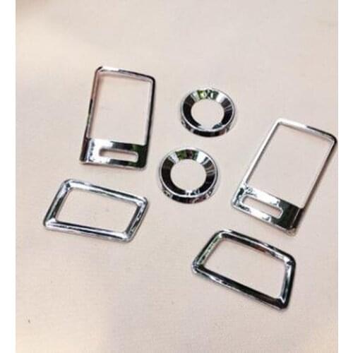 For Honda Accord 2014 6PCS High Quality ABS Chrome Car Outlet Vent Stereo Audio Speaker Cover Trim Car Styling Accessories