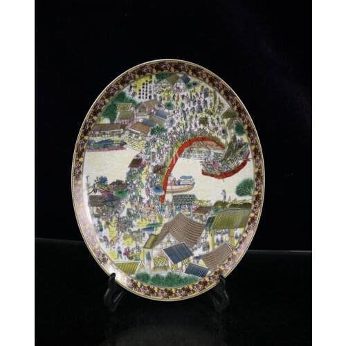 Elaborate Porcelain Hand Painting Crafts Home Decoration