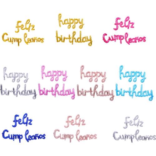 Spain Happy Birthday FELIZ CUMPLEANOS Letter Balloons Foil Alphabet Balloon Birthday Party Decorations Kids Baby Shower Balloon