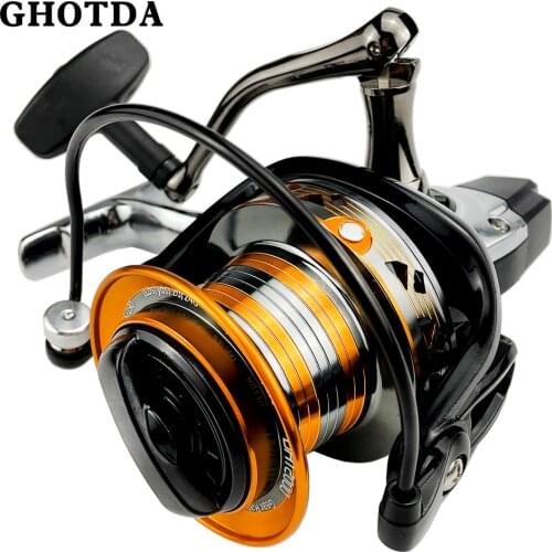 Sea Spinning Reel 30KG Max Drag Power Fishing Reel for Bass Pike Fishing Metal/Nylon Feet 9000/10000/12000