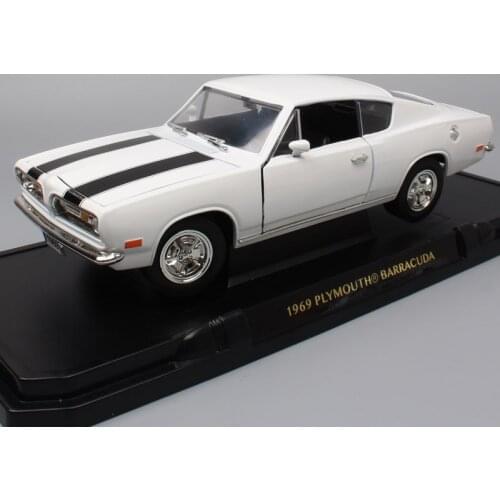 1:18 scales classic 1969 Chrysler Plymouth Barracude sport muscle Diecast Toy & Vehicles auto miniature cars models for children