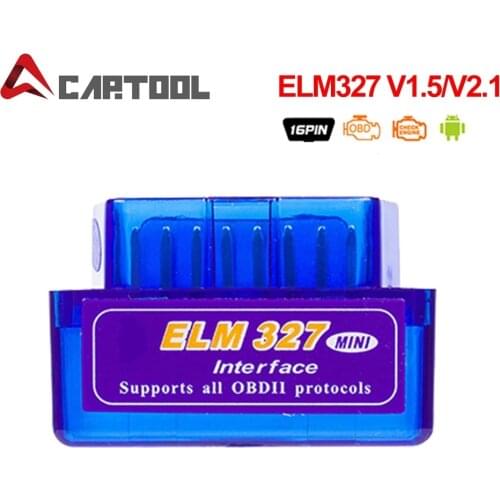 Mini ELM327 V1.5 PIC18F25K80 OBD2 Code Scanner Reader ELM 327 1.5 OBD Bluetooth Diagnostic Scan Tool ELM 327 V1.5 25K80 Chip