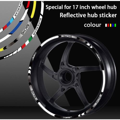 Limited 17 inches Edition Motorcycle Accessories Wheel Hub Decals Reflective Stickers Outer Rim For Kawasaki Honda KTM Suzuki