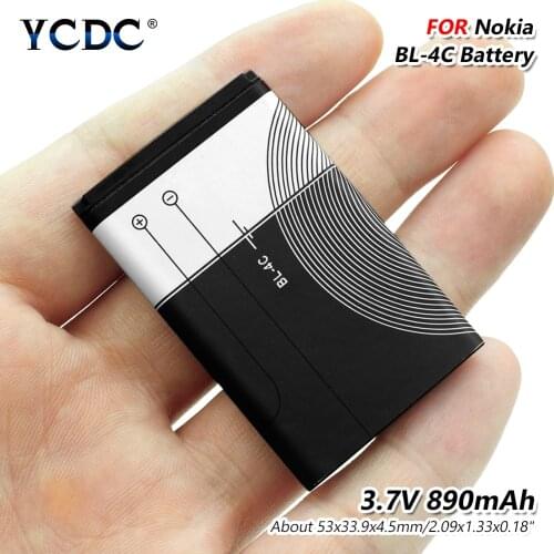 Original BL-4C BL 4C Lithium phone battery for Nokia 6100 6300 6125 6136S 6170 6260 6301 7705 7200 7270 8208 BL4C 890mAh 3.7V