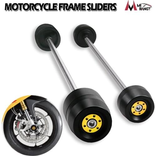Motorcycle Front & Rear Axle Fork Crash Sliders Wheel Protector For Aprilia RSV4 RSV4-R/RSV4-RF/RSV4-RR 2009-2018