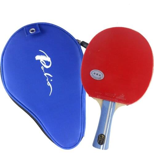Palio 2-STAR 2STAR 2 STAR Long Shakehand FL Pips-In Table Tennis Racket with Case for PingPong