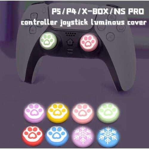 Luminous Thumb Stick Grip Cap Joystick Cover Case For Sony PS5 PS4/3 Slim Xbox 360/One Series X/S Elite Switch Pro Thumbstick