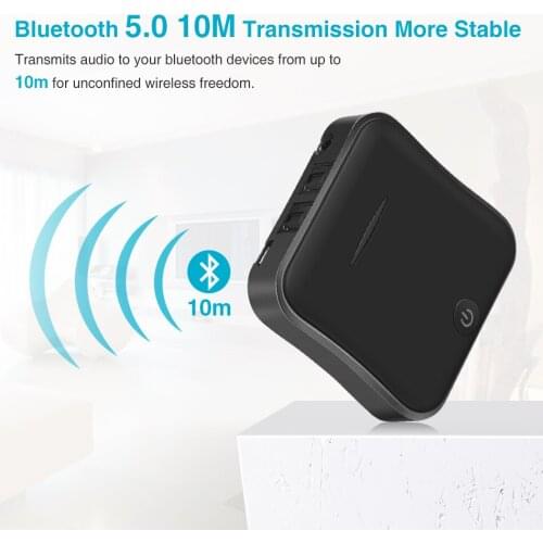 Transmisor Bluetooth 5,0 receptor de Audio para música adaptador USB inalámbrico 3,5mm para TV PC