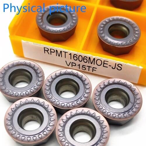 Carbide Insert RPMT1606MOE VP15TF Metal Turning Tool CNC Machine Tool Milling Cutter RPMT 1606 Lathe Tool Turning Tool RPMT