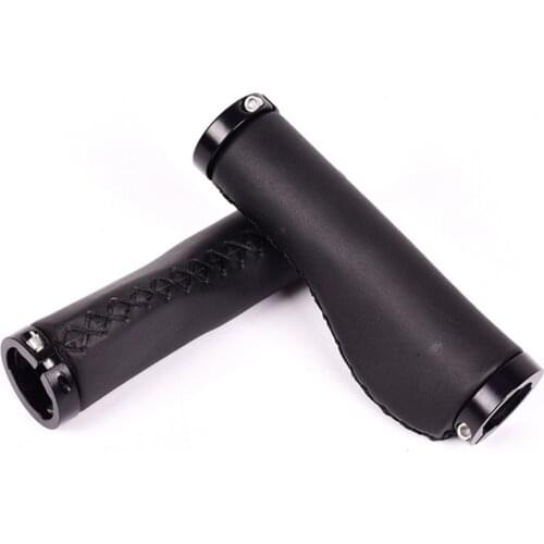 Bicycle Leather Grip Road Bike Locking Manual Grip Cover Folding Handlebar Cover Mountain Bike PU Leather Grip Bicycle Accessory