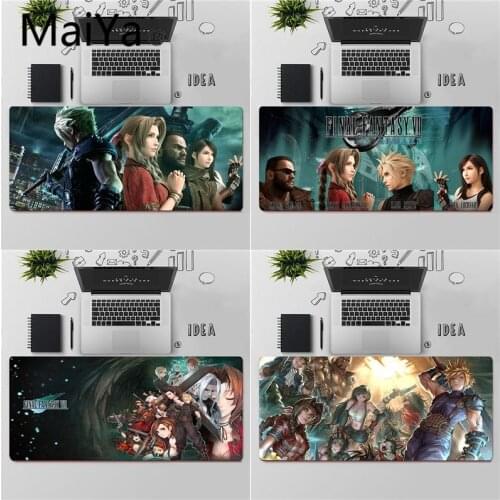 Maiya Top Quality Final Fantasy 7 Silicone large small Pad to Mouse Game Free Shipping Large Mouse Pad Keyboards Mat