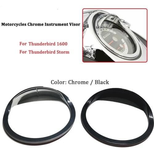 Motorcycle Chrome Instrument Hat Sun Visor Meter Cover Guard fits For Triumph Thunderbird 160 / Thunderbird Storm