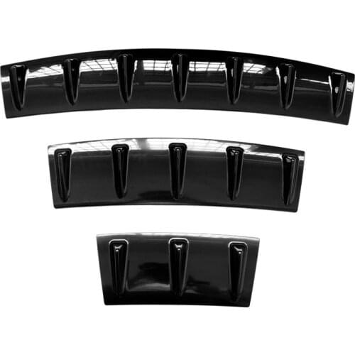 1 Pcs Car Styling Bumper Rear Diffuser Car Universal ABS Plastic Exhaust Rear Lip Black/Silver A/B Style Rear Diffuser