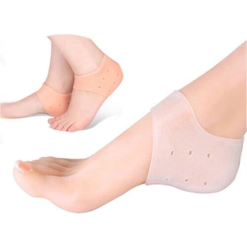 2Pcs New Silicone Feet Care Socks Moisturizing Gel Heel Thin Socks with Hole Cracked Foot Skin Care Protectors Foot Care Tool