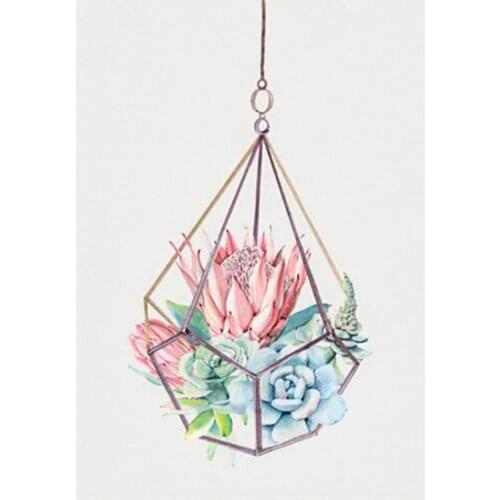 5D DIY Diamond Painting Flower Scenery Cross Stitch Kit Full Drill Embroidery Mosaic Art Picture of Rhinestones Home Decoration