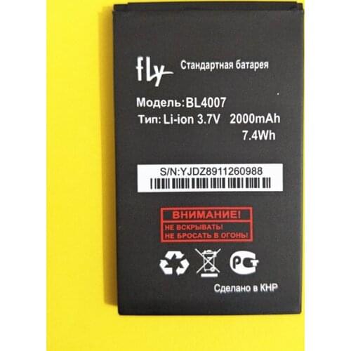 B-TAIHENG 1pcs New High quality phone 2000mah BL4007 Li-ion battery for Fly BL4007 DS123 Rechargeable battery