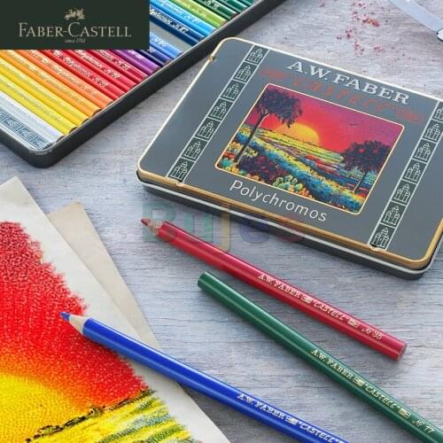 Polychromes 111 Anniversary Limited Edition Oily Colored Lead,Premium Quality Polychromos Colored Pencils 120 Tin Gift Set