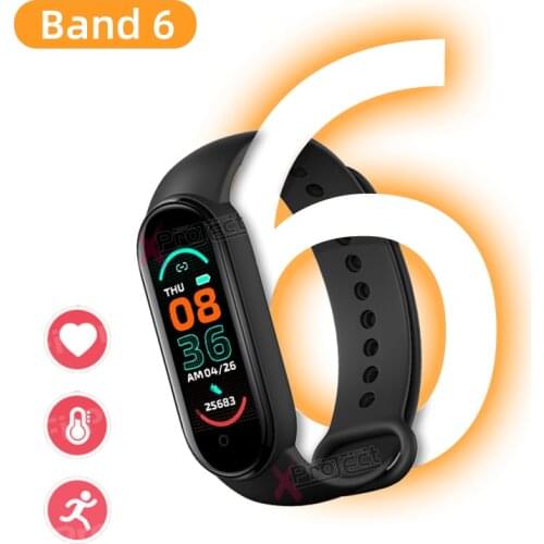 Band 6 Smart Bracelet Step Counting Blood Pressure Heart Rate Remote Control Photography Sport Fitness Bracelet Smartwatch reloj