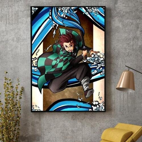 Painting Full Square Drill Demon Slayer Kimetsu No Yaiba Diamond 5D Embroidery Japan Anime Picture Art Home Decor Cross Stitch