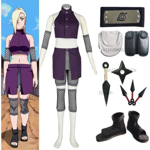 Custom Made Anime Naruto Cosplay - Naruto cosplay Ino Yamanaka Bundle Big Promotional Package Cosplay Costume Set Free shipping