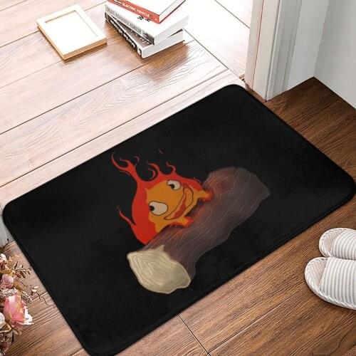 Howls Moving Castle Doormat Carpet Mat Rug Polyester Non-Slip Floor Decor Bath Bathroom Kitchen Bedroom 40x60