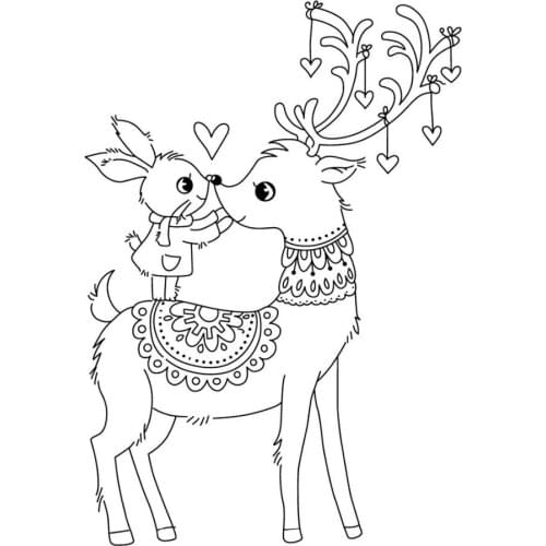 Deer stamp Clear Stamp for Scrapbooking Transparent Silicone Rubber DIY Photo Album Decor A200