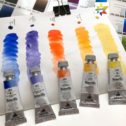 Original MaimeriBlu Artists Watercolor pigment Delicate transparent single pigment 12ml single tube color self selected