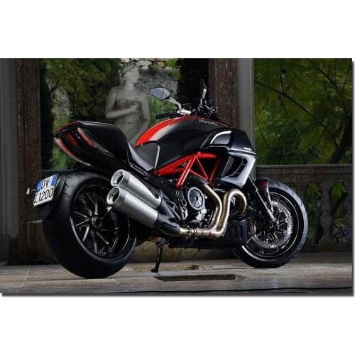 Ducati Diavel Muscle Motorbike Picture Wall Art Poster Canvas Prints Painting for Living Room Decor