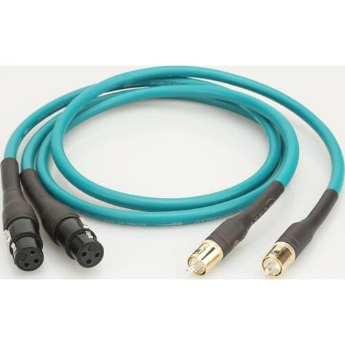 HiFi Cardas RCA to XLR Balanced Female plug Audio Cable Cardas Cross Audio Amplifier CD DVD player RCA interconnect cable
