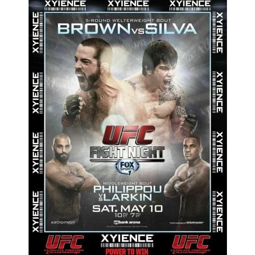 Fight Night Cincinnati May 10th Matt Brown Erick Silva Art Film Print Silk Poster Home Wall Decor 24x36inch