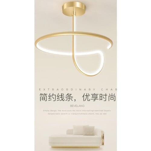 Modern minimalist bedroom study minimalist dining room ceiling lamp room creative Nordic new special-shaped led ceiling lamp