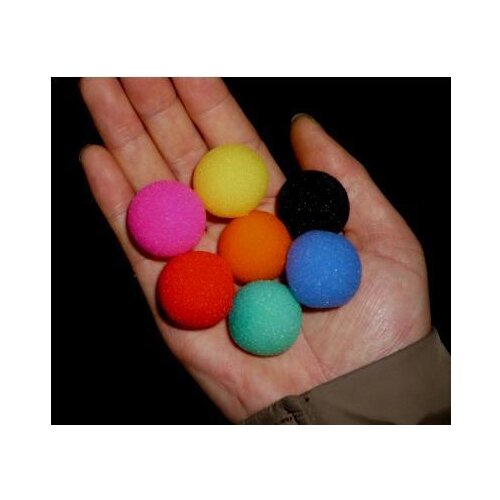 Super Sponge Ball (4.5 Cm) 7 Color For Choose,Red/Blue/Yellow,30 Pcs/Lot,Stage Magic Tricks,Comedy,Close Up Magic Props,Toys