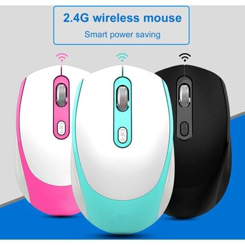 T18 2.4G Adjustable DPI Wireless Mute Gaming Mouse Receiver Computer Accessory