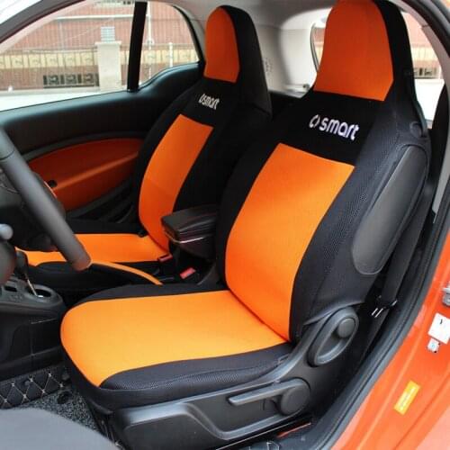 For Mercedes Smart 451 453 Fortwo Forfour Custom Seat Thin Mesh Cushion Car Styling Interior Seat Cover Breathable Antifouling