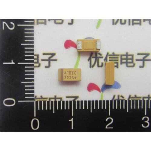 20pcs/lot High Quality SMD tantalum capacitor 100uf 6032 16V 100UF C type tantalum capacitor 16V