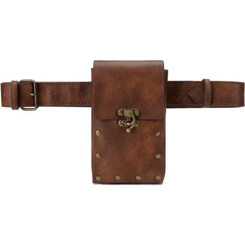 Newhotstacy Bag 08052021 Ladies cross body bag punk outdoor mobile phone bag small waist bag