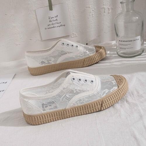 KALSOONI New Women Lace Sneakers 2021 Casual Summer Breathable Fashion Flat Shoes