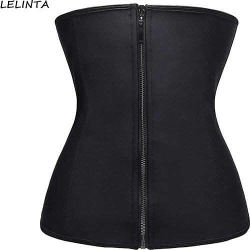 Waist Trainer 2019 Sweet Sweat Waist Trainer Women Underwear Female Zipper Sport Corset Waist Cincher Dropshipping
