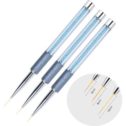 1 Piece Nail Frosting Pen Holder Medium Length Medium Short Pearl Painting Pen Liner Engraving Pen UV Gel Manicure Tool