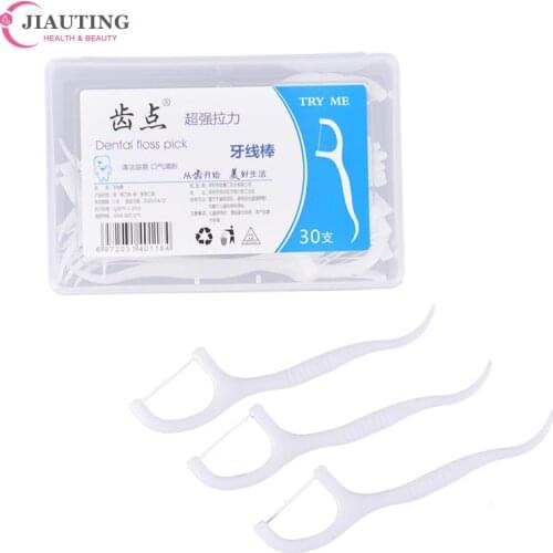 10/50PCS Disposable Dental Floss Dental Cleaning Tooth Stick Floss Pick Interdental Brush For Teeth Cleaning Oral Gum Cleaning