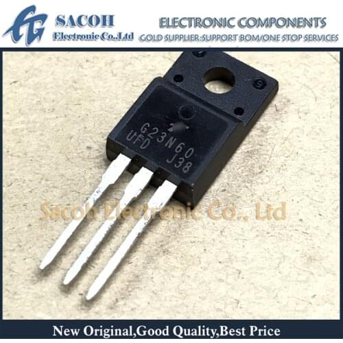 10Pcs SGP23N60UFD or SGS23N60UFD G23N60UFD or G23N60UF TO-220/TO-220F 23A 600V Power IGBT
