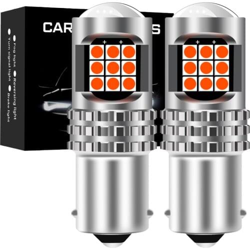 2x 1200LM Canbus P21W 1156 BA15S LED Bulb For Skoda Superb Octavia 2 FL 2010 2011 2012 2013 LED Daytime Running Light DRL Lamp