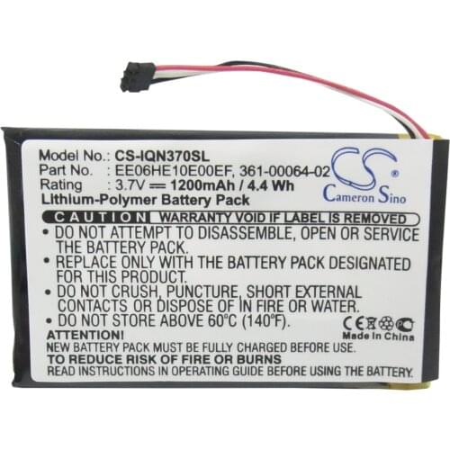 Cameron Sino 1200mAh Battery For Garmin Nuvi 3700 Nuvi 3760 Nuvi 3760T Nuvi 3790 Nuvi 3790T,361-00046-02 361-00064-02