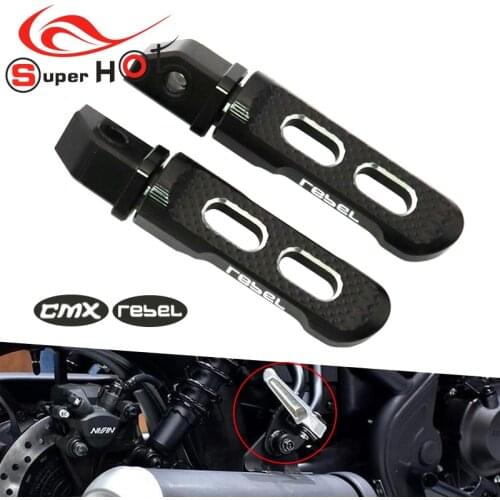For Honda Rebel500 Rebel300 CMX500 CMX300 Rebel CMX 500 300 Motorcycle Accessories CNC Aluminium Rear Passenger Foot Pegs Pedals
