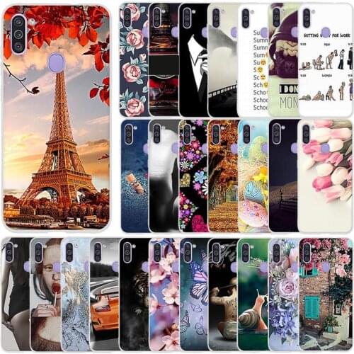 For Samsung Galaxy M11 Case Cover Soft Tpu Silicon Phone Back Cover For Samsung Galaxy A11 Bumper Shell Funda Skin Shockproof