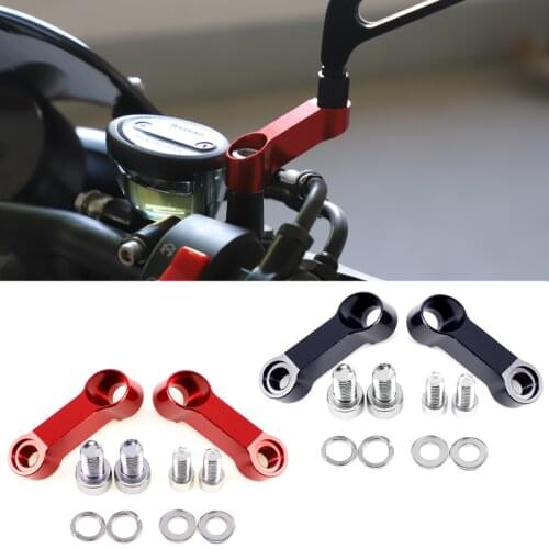 Motorcycle Rearview Mirror Extension Mount Bracket Holder Universal 10mm Heighten Holder For Kawasaki Z650 Z800 Z900 Z1000RR