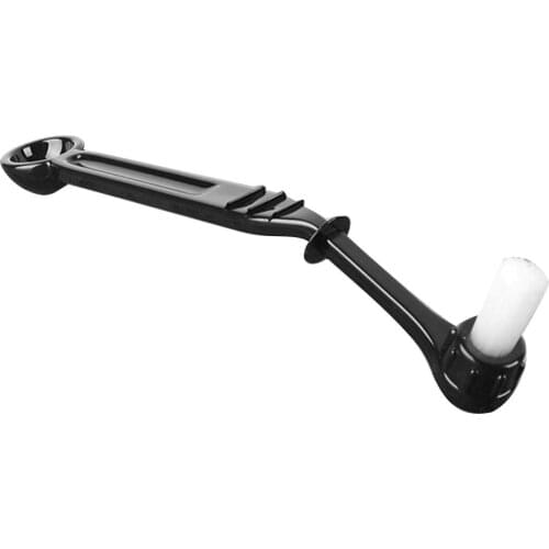 Double Head Anti-scalding Espresso Coffee Machine Curved Cleaning Brush Spoon Italian Coffee machine