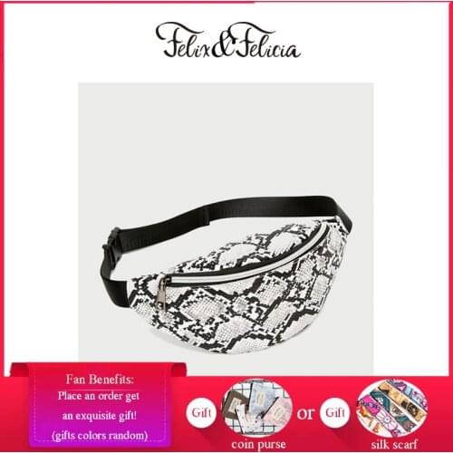 FELIX & FELICIA Casual Waist Bag Women For 2020 Female Luxury Crossbody Designer Belt Small Packs Zipper Chest Bags Phone Pouch