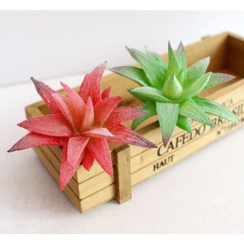 Flocking Succulents Aloe Flower Artificial Plants Wedding Decor Home Christmas Decoration DIY Accessories