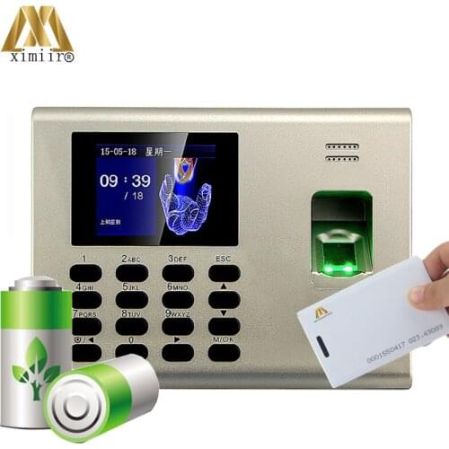 Hot Sale Biometric Time Attendance System K40 With RFID Card And Built-in Battery Time Recording TCP/IP Linux System
